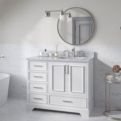Ensemble de meuble-lavabo simple 43 po avec plateau Abita