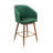 28'' Velvet Upholstered Bar Stool with Rubberwood Legs-885176848