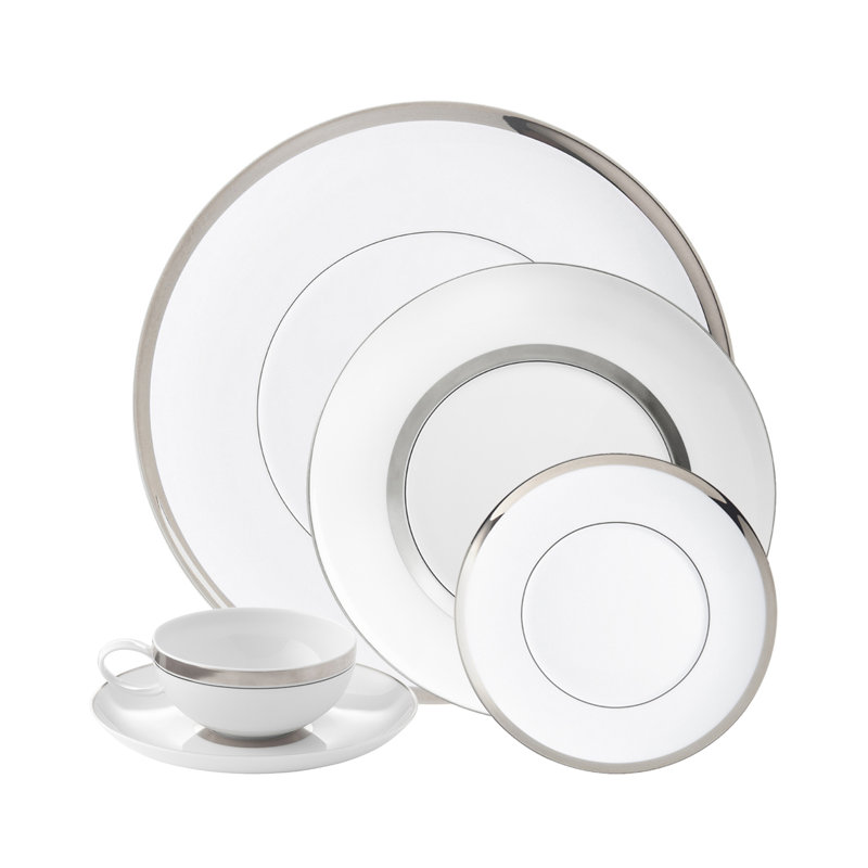 Domo Gold Porcelain Teacup, Platina