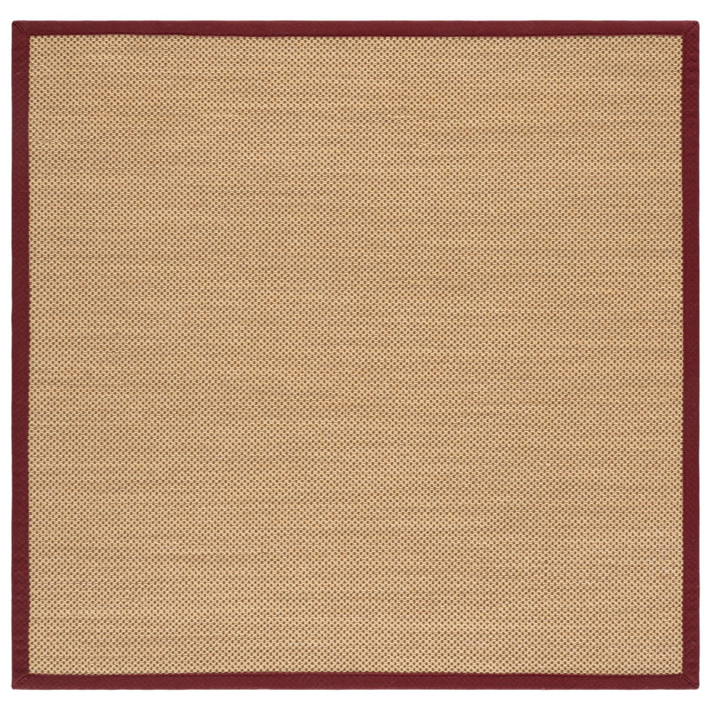 Hillsborough sisal fiber knitted rug, Carré 6 pi