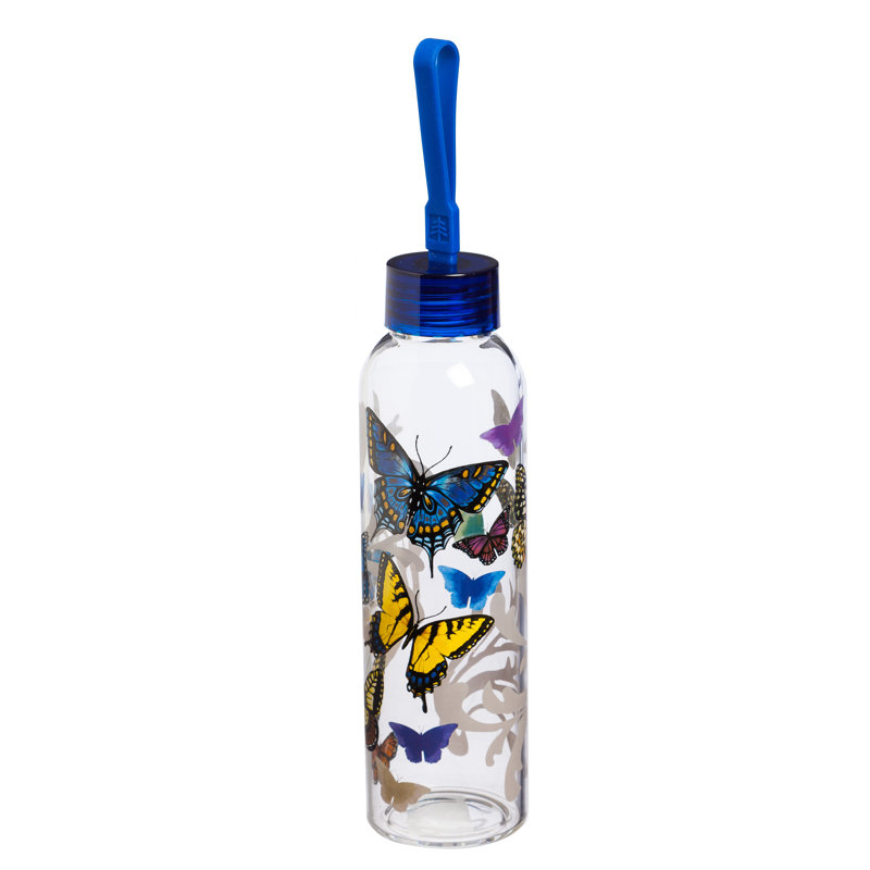 Bouteille d’eau en verre 18 oz. flight of the papillons West Tisbury