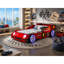 Cadre de lit de voiture de course pour enfants, conception de voiture de course de formule Speedster avec lumières à DEL-133880489