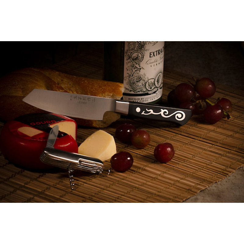 I.O. SHEN Master Grade Kitchen Knife, Oriental Paring Knife with Multi Tool, Sharp Knife for Everyday Use – 4 ½" / 110 mm