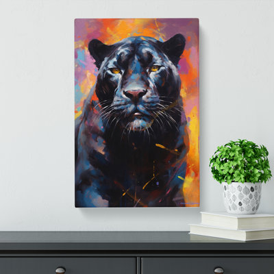 Panther Gestural No.2 - Wrapped Canvas Print