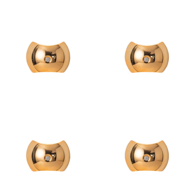 4-Piece Magnetic Mounting Kit With Motion-Sensing Lights 60-Day Battery Life Three Lighting Modes, Gold