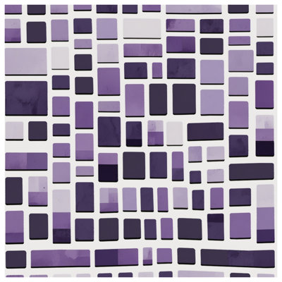 Édredon pourpre en mosaïque rectangulaire