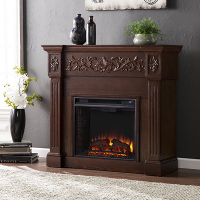 Genevrier 44.5'' W Electric Fireplace & Mantel Package