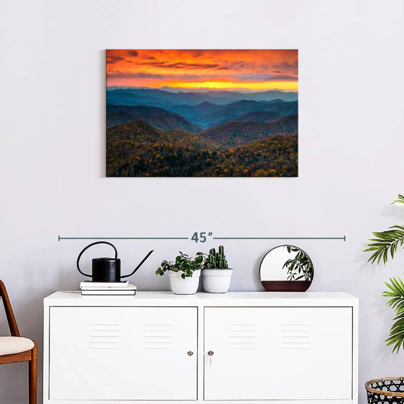 «Blue Ridge Parkway Fall», reproduction sur toile, H 20 po x l 30 po x P 1,25 po