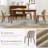 Dining Chairs Set of 8, Upholstered Fabric Side Chairs with Padded Seat-983631439-983631438