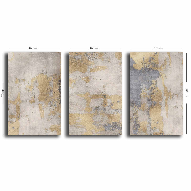 Peinture décorative sur toile (3 pièces)