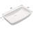 GAWEZA 15'' Ceramic Rectangular Bathroom Sink