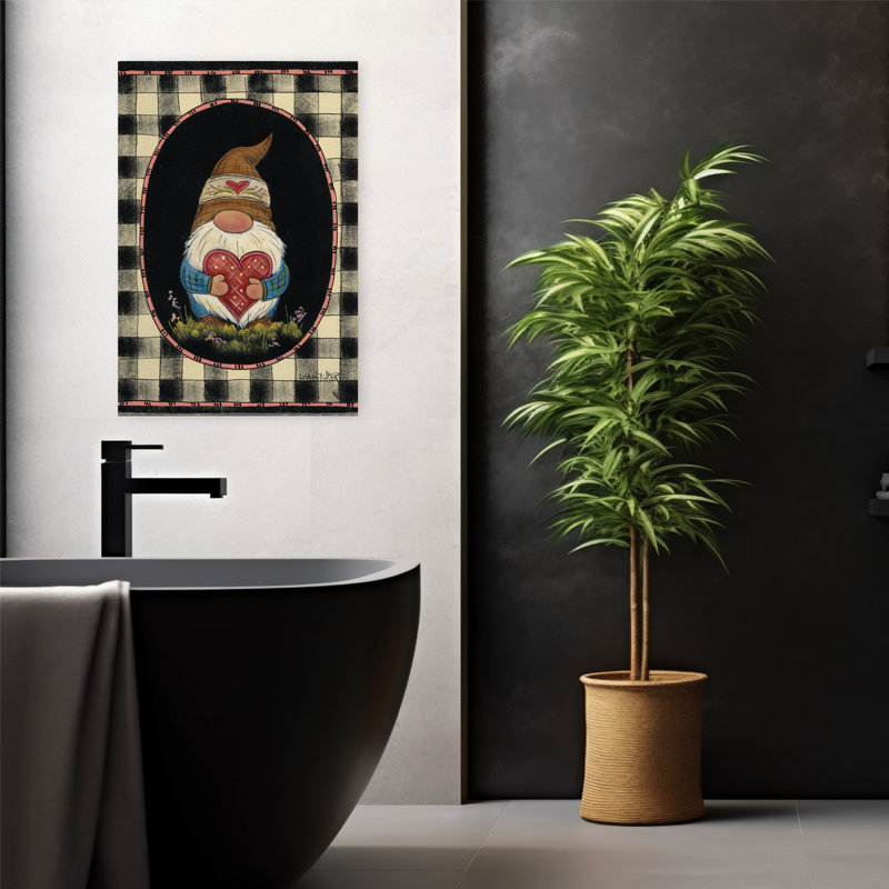 Robert Gnome, art contemporain abstrait fantaisiste, H 24 po x l 16 po