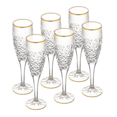 Rondo 8 oz. Crystal Flute Set