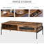 Fromm Four Leg Coffee Table with Storage