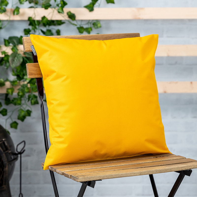 icon Indoor-Outdoor Cushion, Yellow