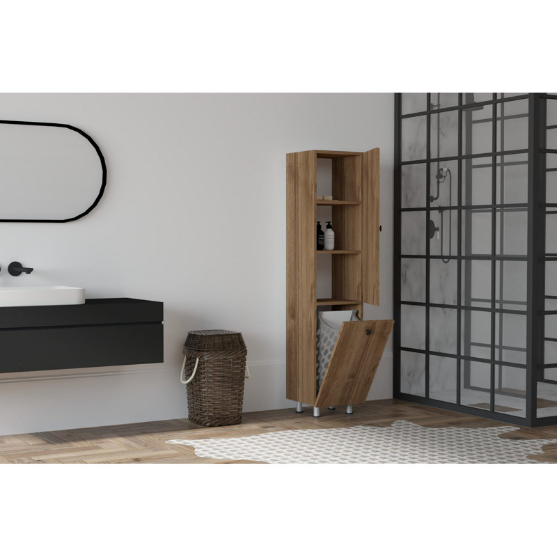 Oyee Linen Cabinet, Walnut