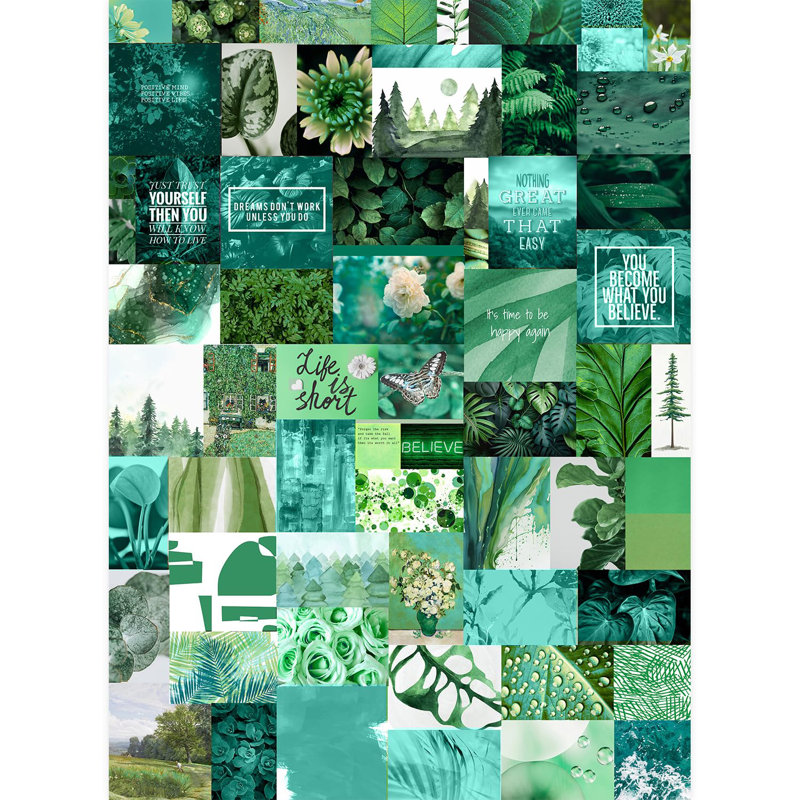 Papier peint Inspirational Green, L 132 po x l 96 po