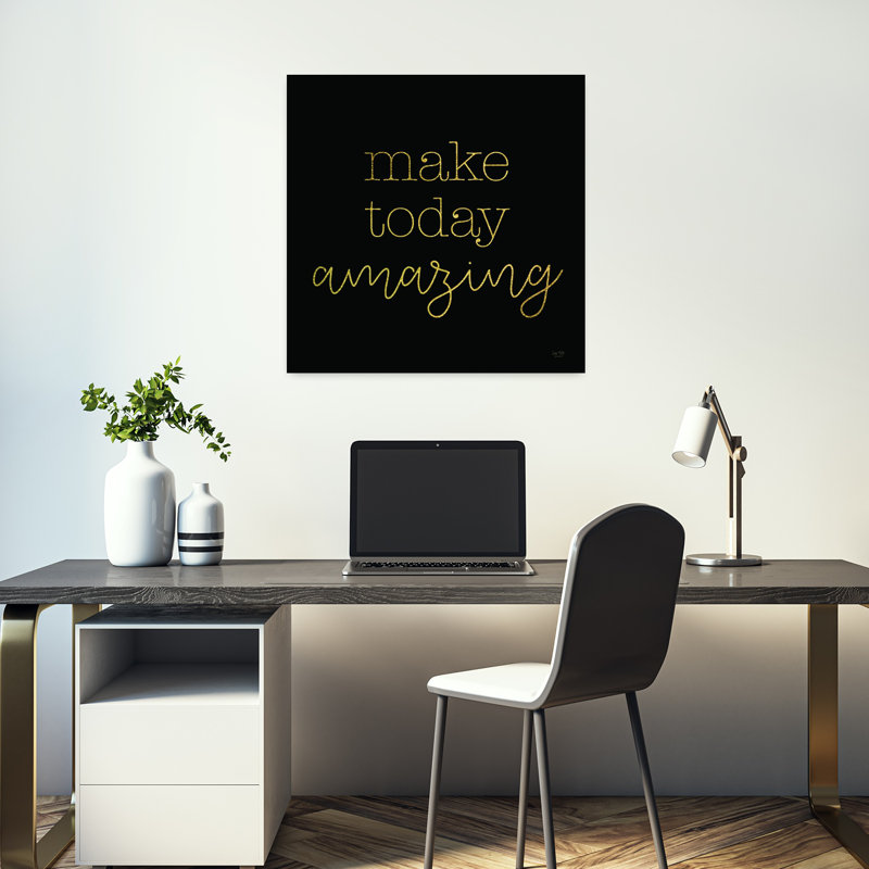 «Make Today Amazing Abstract», art contemporain, H 18 po x l 18 po
