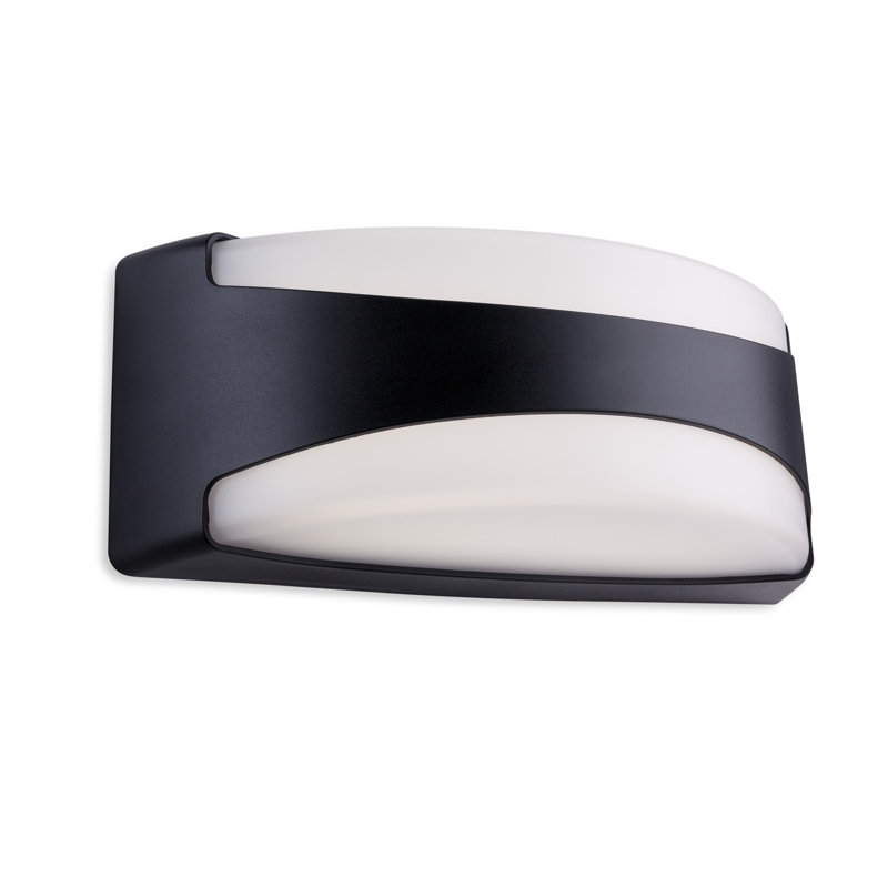 Matte Black 5.11cm H Integrated LED Outdoor Bulkhead Light