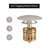 Ayna Decors Brass Pop Up Drain Stopper for Bathroom Sink with Overflow in Chrome-86413954