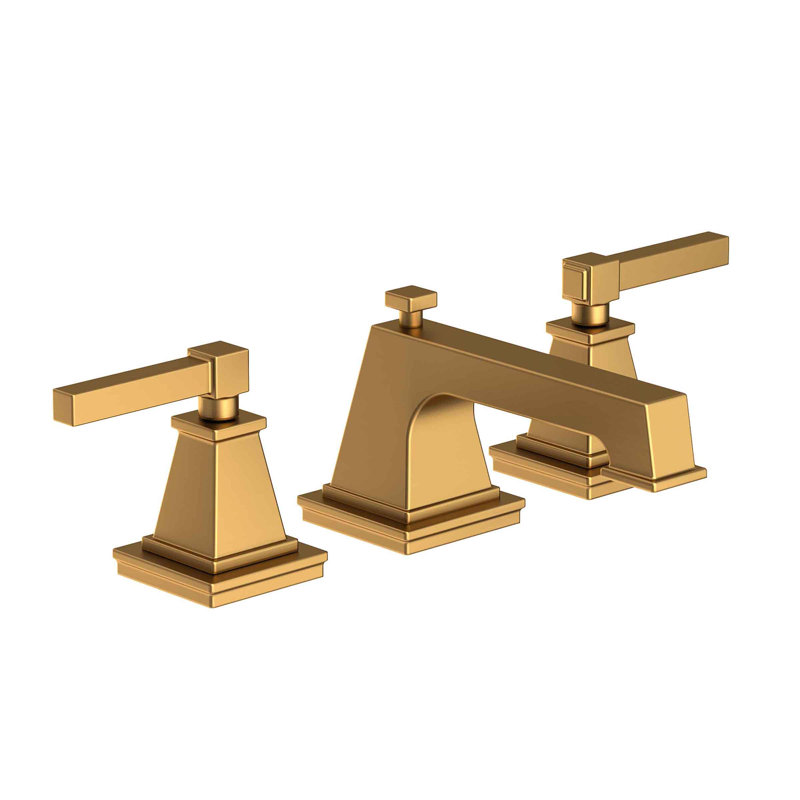 Malvina Widespread Bathroom Faucet with Drain Assembly, Satin Bronze