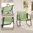 3 Piece Outdoor Patio Set with PVC-coated polyester Rocking Chairs and Solid Wood Armrests-684377487