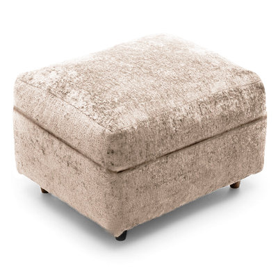 Amitoj 55cm Wide Square Solid Pattern Footstool Ottoman