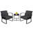 Anniah 2 - Person Patio Dining Set with Square Table , Cushions Included-632137788