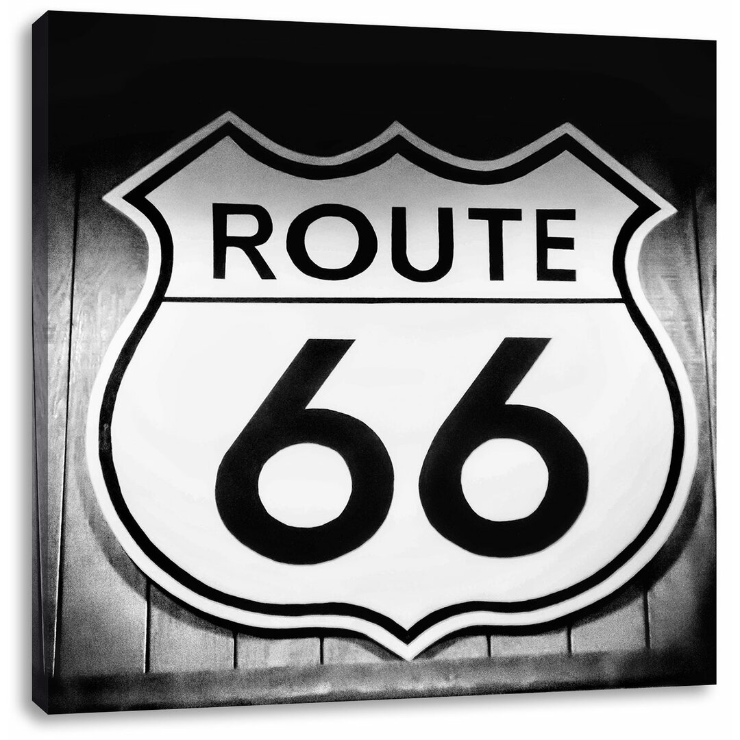 Leinwandbild Modernes Route 66 Schild