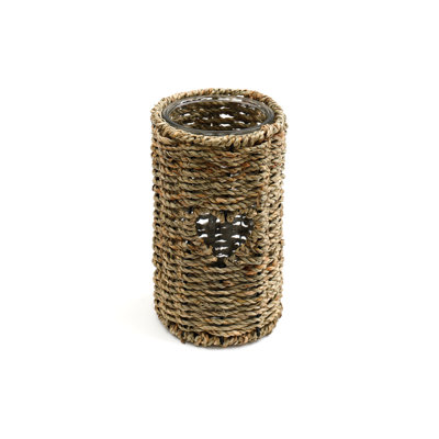Wicker Tabletop Tealight Holder