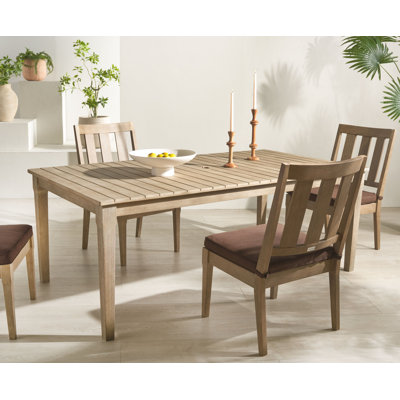 Ensemble de salle à manger rectangulaire pour 4 personnes 81,4 po Samya