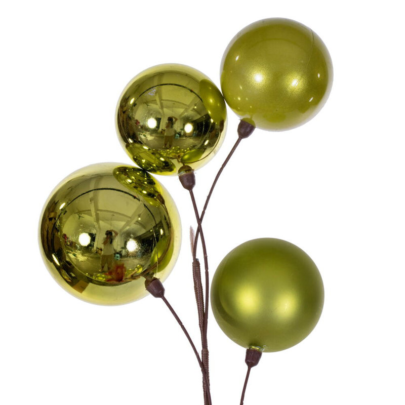 Vickerman 6' Ball Branch Garland, Citron