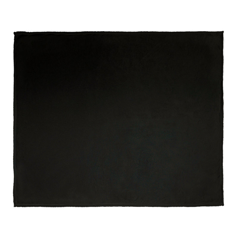 Knitted Throw Blanket, Black