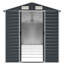 Brenza Garden Shed 191x725x198 cm Galvanised Steel-1782268239