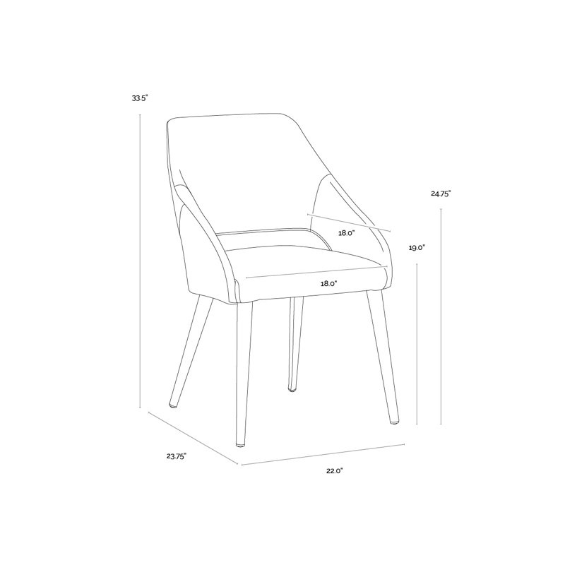 Galen Leather Arm Chair