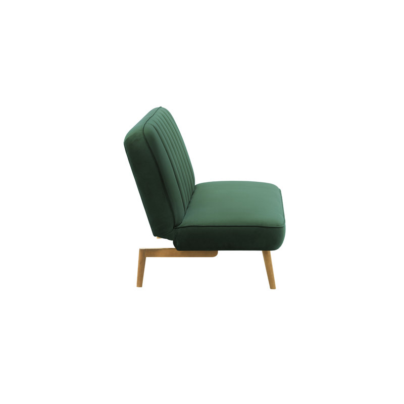Keiper 2 Seater Sofa Bed, Like Oak, Green