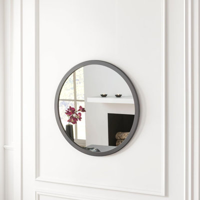 Tabatha Wood Flat Wall Mirror