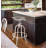 Swivel Counter Stool with Iron Frame-1394126574