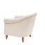 Fauteuil d'appoint confortable pour la chambre à coucher - Mousse haute densité, pieds en bois massif, fauteuil à coussin amovible 100% tissu, pieds