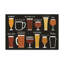 « craft bière list », reproduction d’impression sur toile tendue-33422146