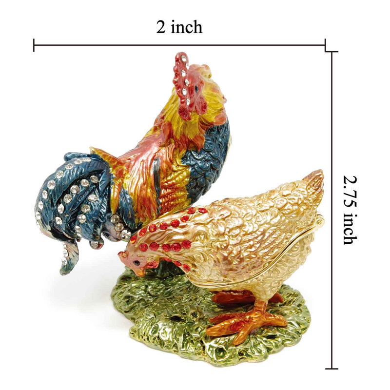 Boîte à bijoux pour poulets