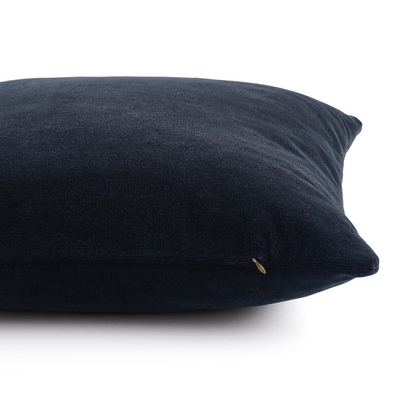 Coussin Bridger - Tabac Monte, Carré 20 po, Bleu marine Monte