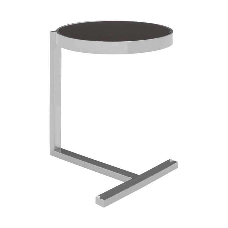 Deresha Glass Top End Table
