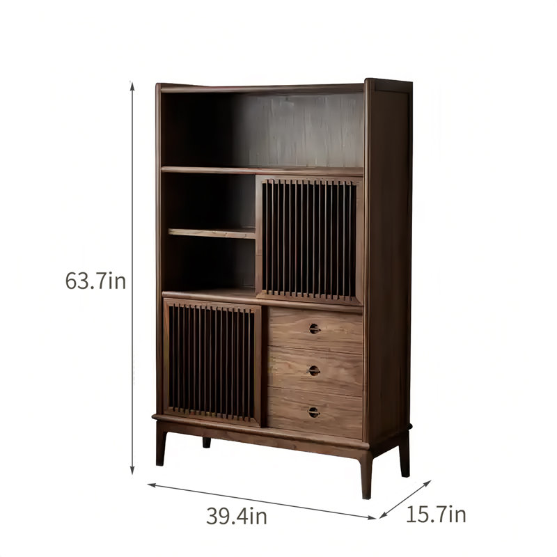 Simple Solid Wood Multi-Storage Sideboard