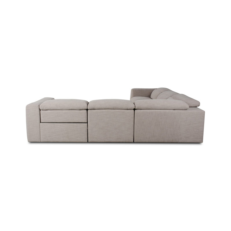 Radley Sectional, Gray Polyester Blend
