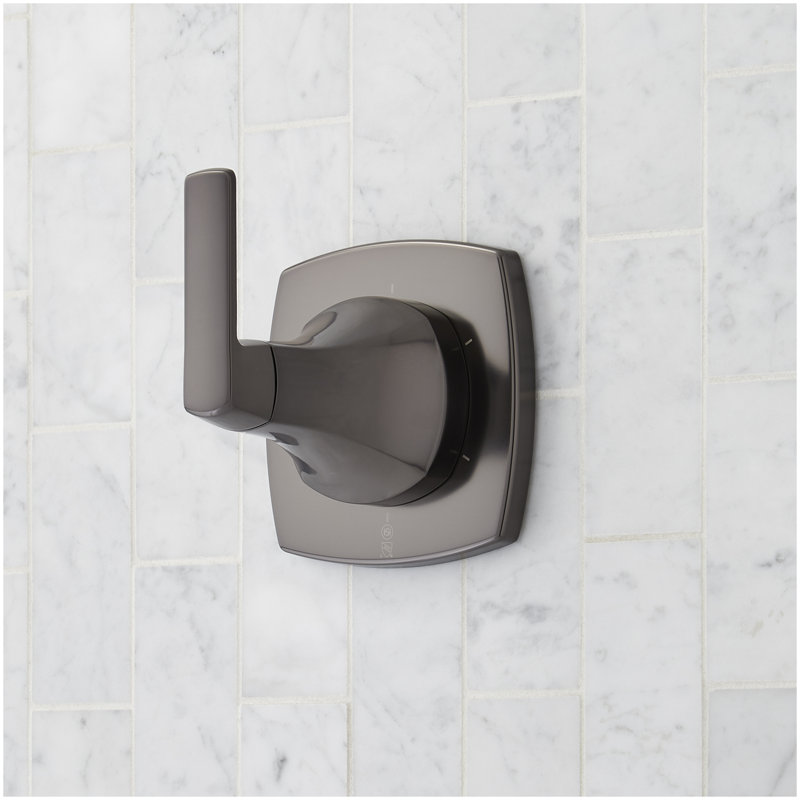 Sefina In-Wall Shower Diverter and 3/4" Rough-In Valve - Gunmetal, Gunmetal