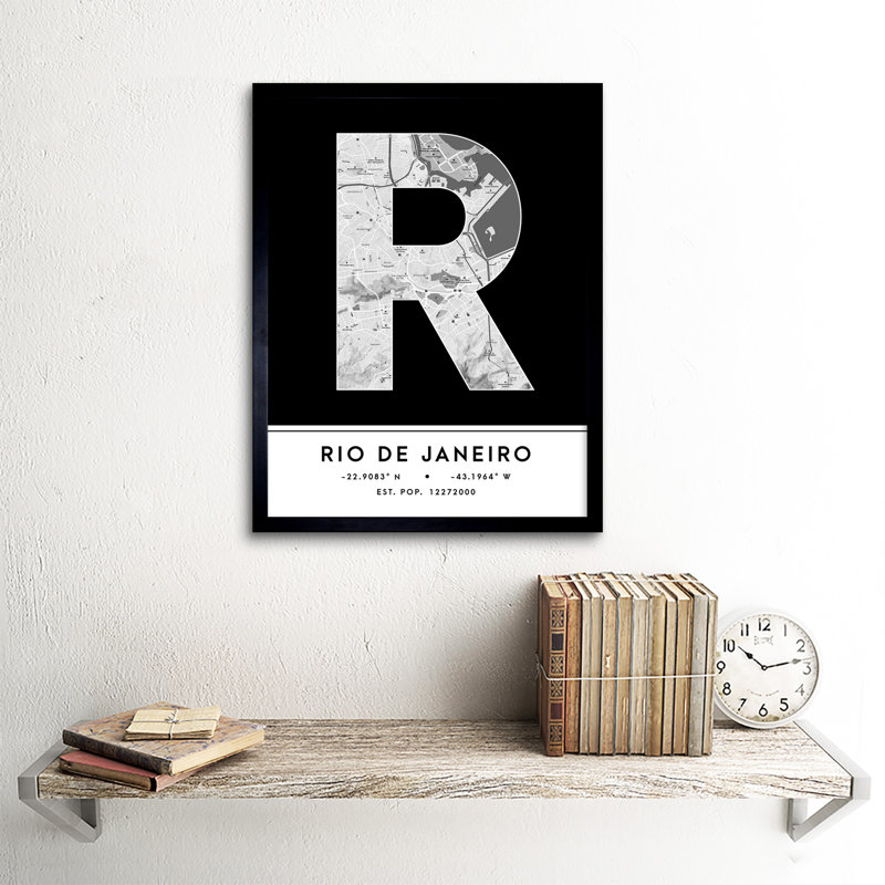Rio De Janeiro Brazil City - Single Picture Frame Typography