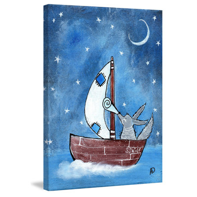 «Bad Wolf's Boat» par Andrea Doss, reproduction sur toile tendue
