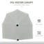 Parasol de patio 6,6 x 6 pi avec auvent double face, gris foncé-97812939