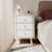 Set Of 2 Solid Wood 3-Drawer Nightstands-1144589191